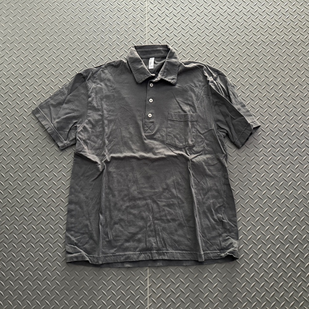 American Apparel Grey Polo Shirt